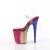Pleaser FLAMINGO-808RBG Sandales à plateforme Paillettes Transparent Bigarré EU-35/US-5