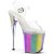Pleaser FLAMINGO-808RG-01 Sandales à plateforme Paillettes Transparent Bigarré EU-35/US-5