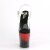 Pleaser FLAMINGO-808SS Sandales à plateforme Paillettes Transparent Noir EU-35/US-5