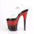 Pleaser FLAMINGO-808SS Sandales à plateforme Paillettes Transparent Noir EU-35/US-5