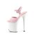 Pleaser FLAMINGO-809 Sandales à plateforme Vernis Rose Blanc EU-37/US-7