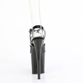Pleaser FLAMINGO-824 Sandales à plateforme Vernis Noir EU-37/US-7