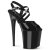 Pleaser FLAMINGO-824 Sandales à plateforme Vernis Noir EU-37/US-7