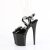 Pleaser FLAMINGO-824 Sandales à plateforme Vernis Noir EU-37/US-7