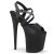 Pleaser FLAMINGO-824 Sandales à plateforme Cuir synthétique Noir EU-37/US-7