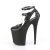 Pleaser FLAMINGO-850 Sandales à plateforme Cuir synthétique Noir EU-37/US-7