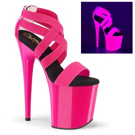Pleaser FLAMINGO-869UV Sandales à plateforme Néon Rose EU-39/US-9