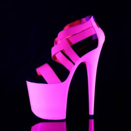 Pleaser FLAMINGO-869UV Sandales à plateforme Néon Rose EU-39/US-9