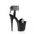 Pleaser FLAMINGO-870 Sandales à plateforme Cuir synthétique Strass Noir Argent EU-35/US-5