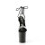 Pleaser FLAMINGO-870 Sandales à plateforme Vernis Strass Noir Argent EU-38/US-8