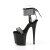 Pleaser FLAMINGO-870 Sandales à plateforme Vernis Strass Noir Argent EU-38/US-8