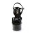 Pleaser GLEAM-609 Sandales à plateforme Vernis Noir EU-35/US-5