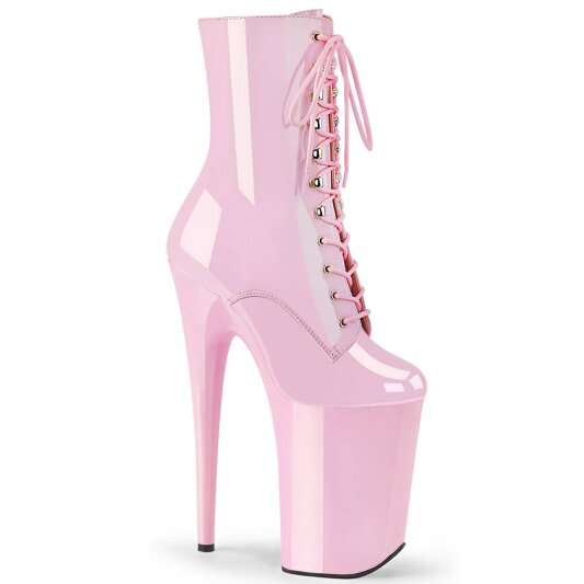 Pleaser INFINITY-1020 Bottines à plateforme Vernis Rose EU-38/US-8