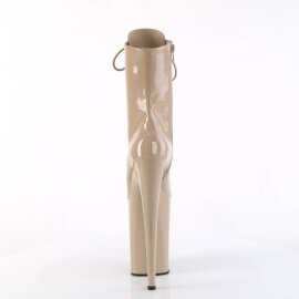 Pleaser INFINITY-1020 Bottines à plateforme Vernis Beige EU-36/US-6