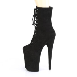 Pleaser INFINITY-1020FS Bottines à plateforme Daim synthétique Noir EU-37/US-7