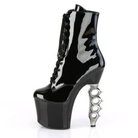Pleaser IRONGRIP-1020 Bottines à plateforme Vernis Noir EU-37/US-7