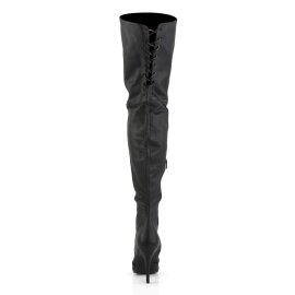 Pleaser LEGEND-8899 Bottes cuissardes Cuir Noir EU-37/US-7