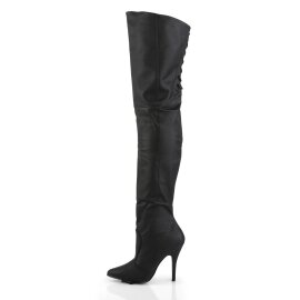 Pleaser LEGEND-8899 Bottes cuissardes Cuir Noir EU-38/US-8