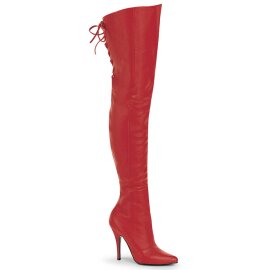 Pleaser LEGEND-8899 Bottes cuissardes Cuir Rouge EU-37/US-7
