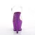 Pleaser MOON-708LG Sandales à plateforme Transparent Violet EU-35/US-5