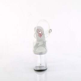Pleaser NAUGHTY-808 Sandales à plateforme Transparent EU-35/US-5
