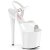 Pleaser NAUGHTY-809 Sandales à plateforme Vernis Blanc EU-40/US-10