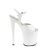 Pleaser NAUGHTY-809 Sandales à plateforme Vernis Blanc EU-39/US-9