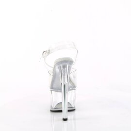 Pleaser PASSION-708 Sandales à plateforme Transparent EU-37/US-7