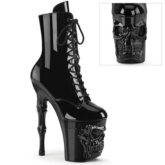 Pleaser RAPTURE-1020 Bottines à plateforme Vernis Noir EU-35/US-5