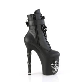 Pleaser RAPTURE-1020STR-LT Bottines à plateforme Cuir synthétique Cuir Noir EU-39/US-9