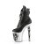 Pleaser RAPTURE-1020STR-LT Bottines à plateforme Cuir synthétique Noir EU-40/US-10