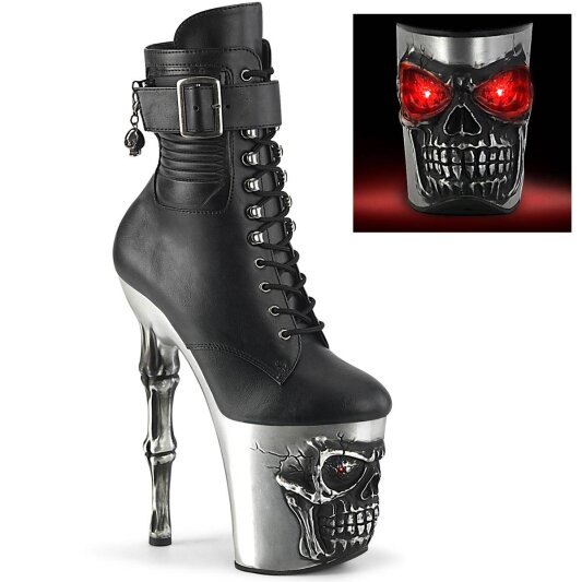 Pleaser RAPTURE-1020STR-LT Bottines à plateforme Cuir synthétique Noir EU-37/US-7