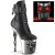 Pleaser RAPTURE-1020STR-LT Bottines à plateforme Cuir synthétique Noir EU-38/US-8