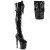 Pleaser RAPTURE-3028 Bottes cuissardes à plateforme Vernis Noir EU-37/US-7