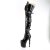 Pleaser RAPTURE-3028 Bottes cuissardes à plateforme Vernis Noir EU-37/US-7