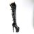 Pleaser RAPTURE-3028 Bottes cuissardes à plateforme Vernis Noir EU-37/US-7