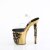 Pleaser RAPTURE-808-LT Sandales à plateforme Transparent Or EU-36/US-6