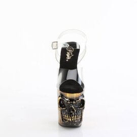 Pleaser RAPTURE-808-LT Sandales à plateforme Transparent Or EU-37/US-7
