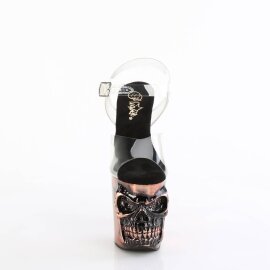 Pleaser RAPTURE-808-LT Sandales à plateforme Transparent Or Rose EU-36/US-6