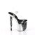 Pleaser RAPTURE-808-LT Sandales à plateforme Transparent Argent EU-35/US-5