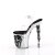 Pleaser RAPTURE-808-LT Sandales à plateforme Transparent Argent EU-38/US-8