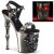 Pleaser RAPTURE-812-LT Sandales à plateforme Cuir Noir Argent EU-40/US-10
