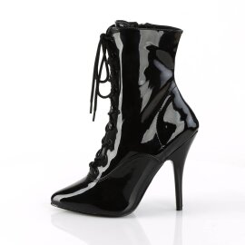 Pleaser SEDUCE-1020 Bottines Vernis Noir EU-38/US-8