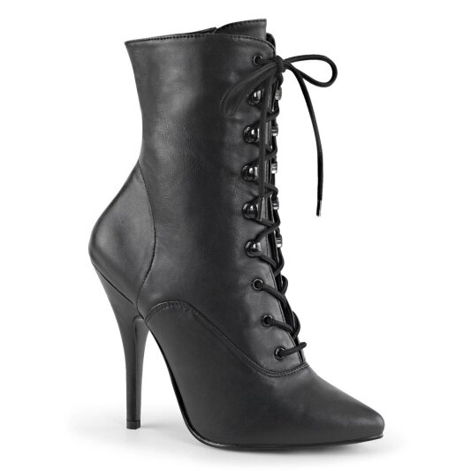 Pleaser SEDUCE-1020 Bottines Cuir synthétique Noir EU-42/US-12