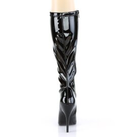Pleaser SEDUCE-2000 Bottes Vernis Noir EU-40/US-10
