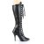 Pleaser SEDUCE-2024 Bottes Cuir synthétique Noir EU-41/US-11