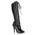 Pleaser SEDUCE-2024 Bottes Cuir synthétique Noir EU-36/US-6