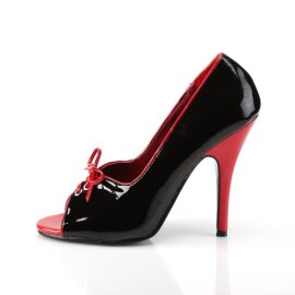 Pleaser SEDUCE-216 Escarpins Vernis Noir EU-35/US-5