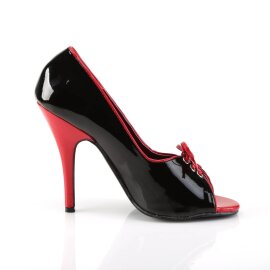 Pleaser SEDUCE-216 Escarpins Vernis Noir EU-35/US-5