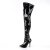 Pleaser SEDUCE-3000 Bottes cuissardes Vernis Noir EU-42/US-12